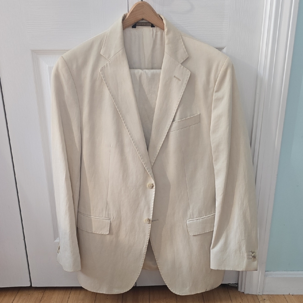 Banana Republic Men's Cream Blazer